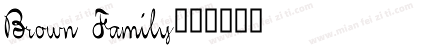 Brown Family字体转换
